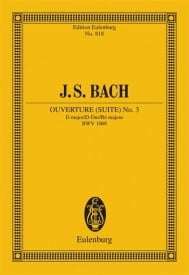 Bach: Ouverture (Suite) No. 3 D major BWV 1068 (Study Score) published by Eulenburg